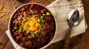 bowl of chili to depict Atlanta Chili Cook Off