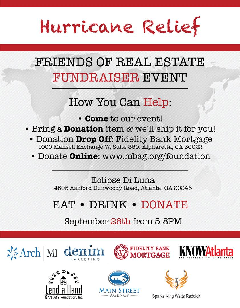 Friends of Real Estate Fundraiser Event: Hurricane Relief