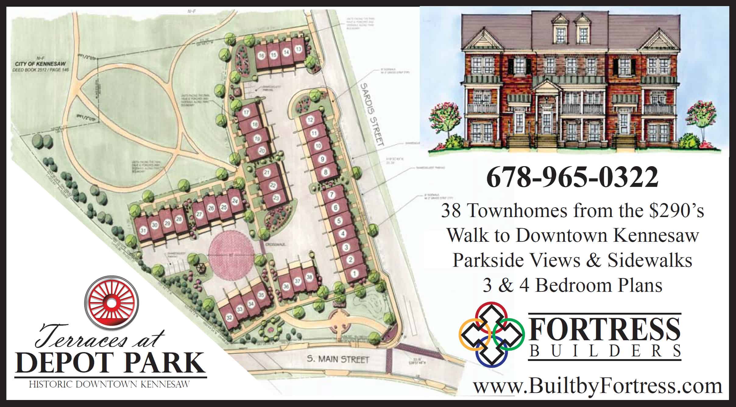 Fortress Builders Announces New Walkable Kennesaw Community