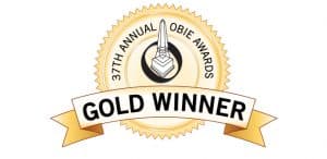 Gold OBIE Award Winner Logo