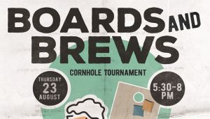 Boards and Brews cornhole tournament