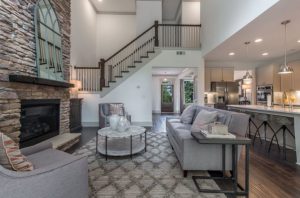 Open Concept at the Oakleigh Pointe Model Home in Dallas - Paran Homes - Sept 2018