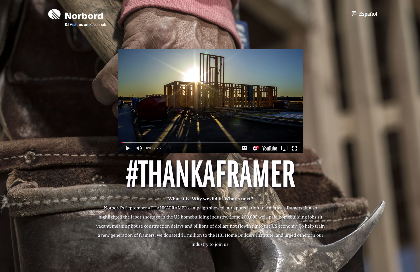 Norbord Inc. Wins Gold OBIE for Thank a Framer Advertising Campaign