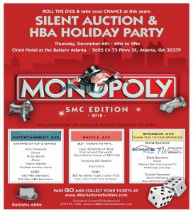 Pass Go and Attend the SMC Silent Auction and Holiday Party