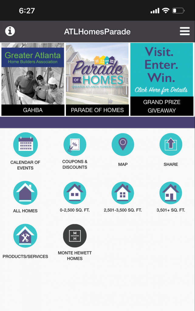 Parade of Homes app