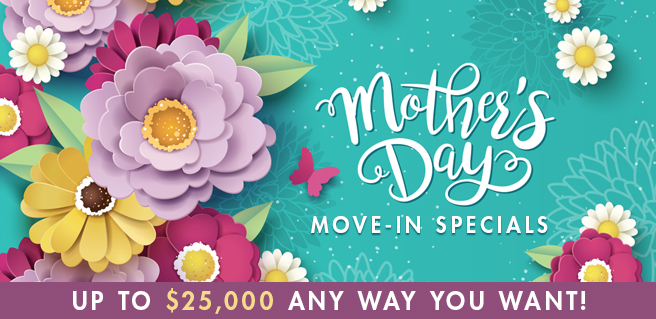 SR Homes Offering Mother’s Day Move-In Incentives Up to $25K