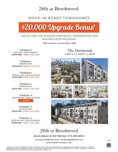 Monte Hewett Homes Offering $20K Upgrade Bonus on New Midtown Townhomes*