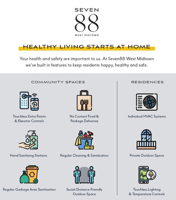 Healthy Living Features at Seven88 West Midtown