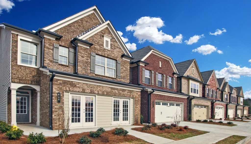 Photos of townhomes Floorplans, the Smithtown and Hamilton, offered at Morgan Landing