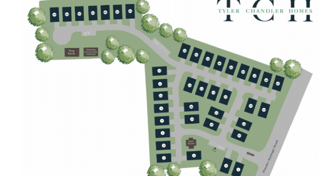 Site Map of Pevensie Preserve Marietta new homes