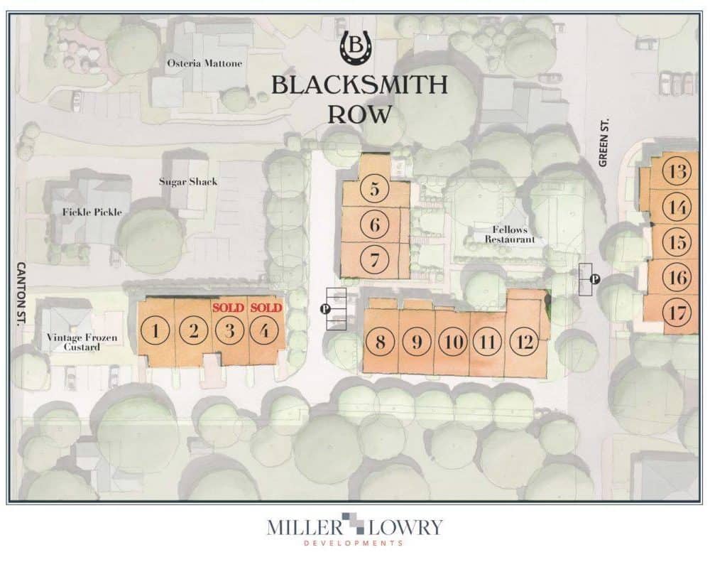 Crosby Design Develops Design Features Blacksmith Row