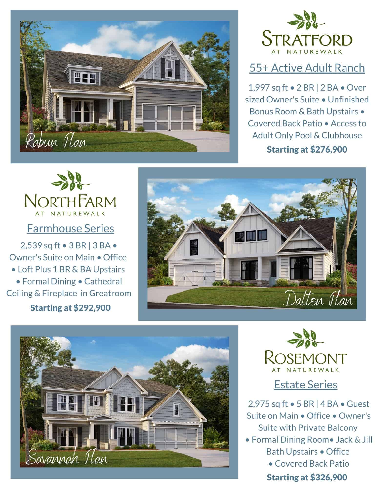 NatureWalk Model Park Homes flyer