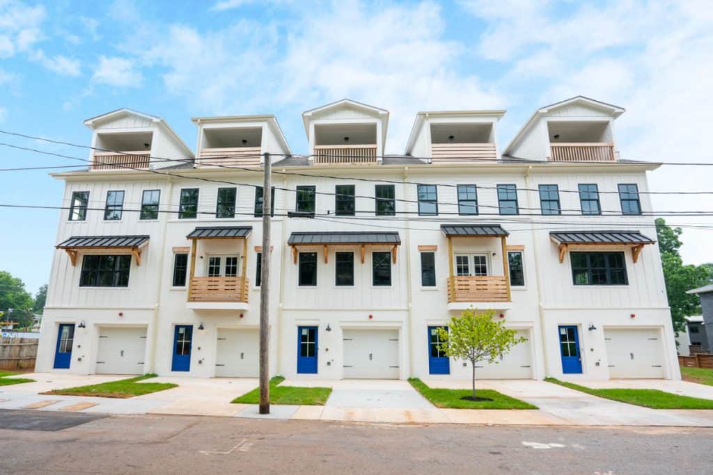 The Row on Wylie model townhome