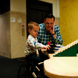 photo of a parent and child playing together at the children's museum of atlanta