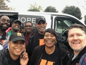 Photo of the Dekalb Group of HOPE Atlanta involved in community outreach and ending hunger and homelessness in Atlanta.