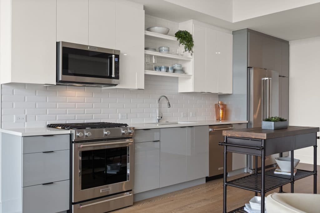 kitchen in Unit 211 at Seven88 West Midtown