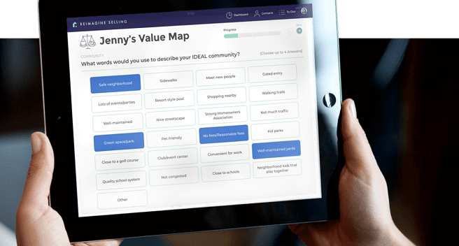 Reimagine Selling Value Map App demonstration