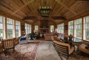 remodeled living area by womack custom homes