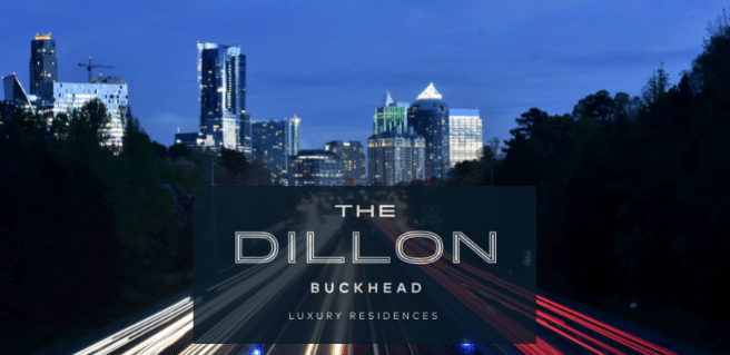The Dillon Buckhead graphic with buckhead skyline