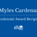 Myles Cardenas Received Presidential Award