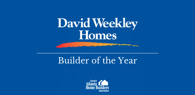David Weekley Homes Named Builder of the Year by GAHBA