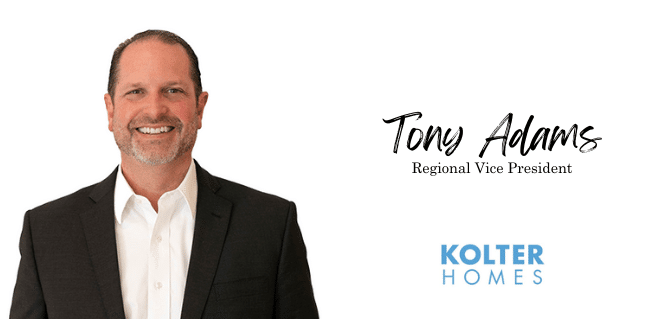 Kolter Homes Names Tony Adams Regional Vice President