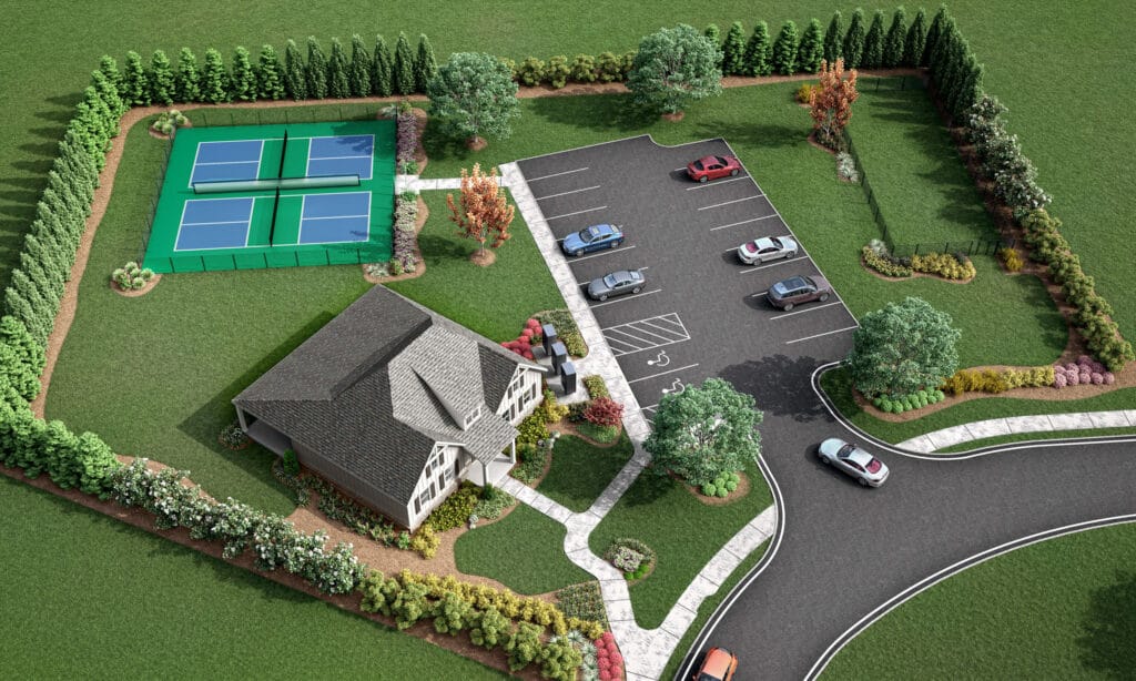Courtyards at Hickory Flats amenity rendering