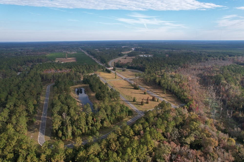 Aerial view of lots within NorthShore community