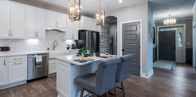 move-in ready homes at Poplar Place include kitchens like this Wilmington plan