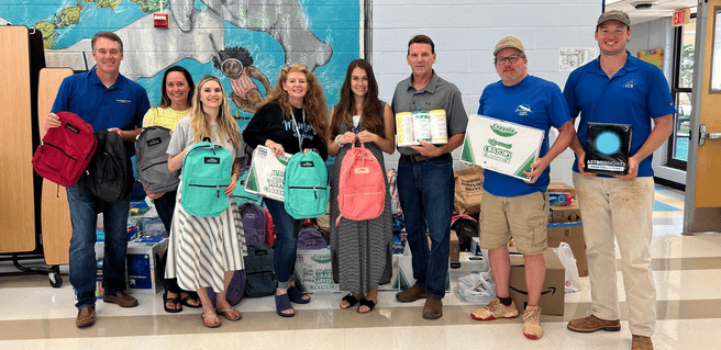 David Weekley Homes supports Mimosa Elementary School with Back to School campaign