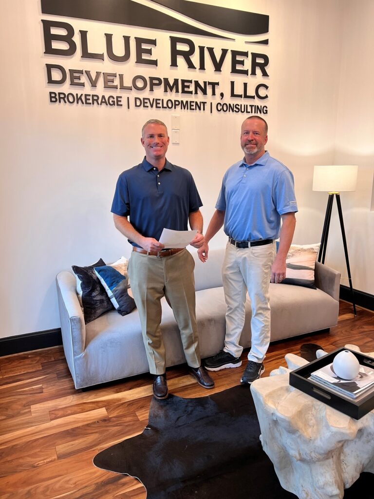 Blue River Development’s Investment Sales Team Brad Cooper and Bobby Stamps