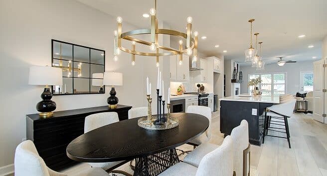 Cobb County townhome dining area