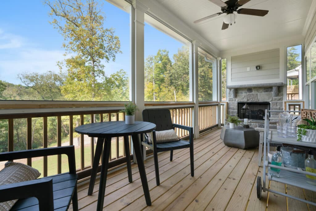 screened porch for year-round outdoor living