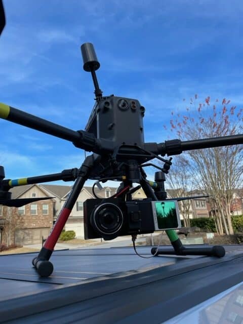 LiDAR drone land surveying