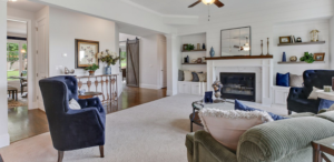 Harcrest Homes Living room showcases hot design trends