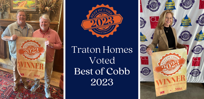Traton Homes Voted Best of Cobb