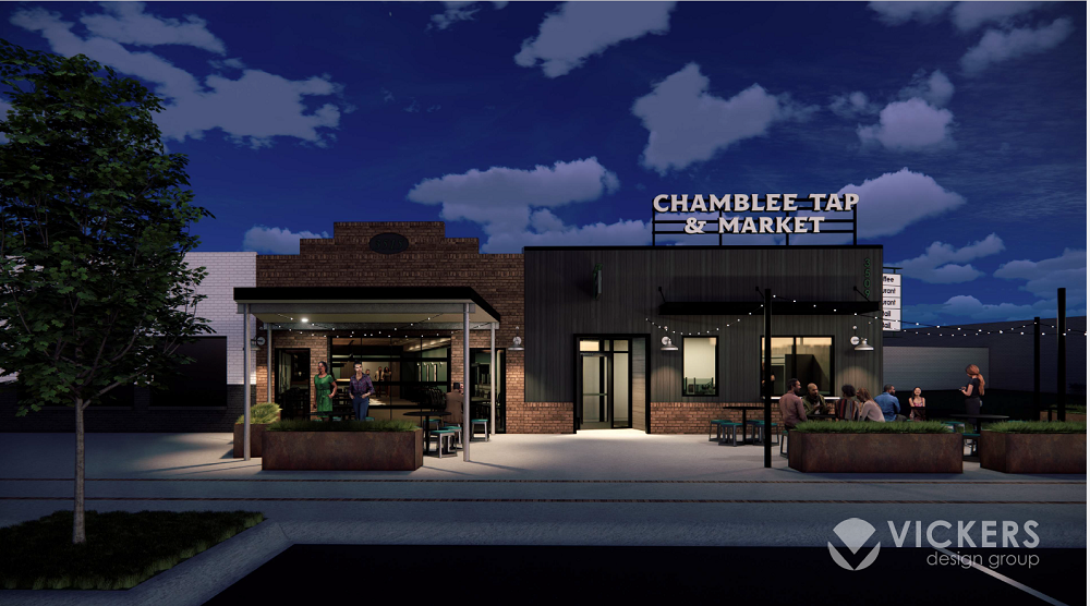 Chamblee Tap & Market rendering by Vickers Design Group