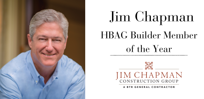 Jim Chapman is named HBAG Builder Member of the Year