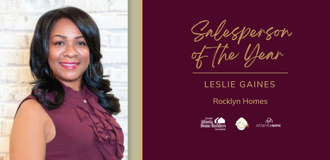 Leslie Gaines with Rocklyn Homes wins Salesperson of the Year at 43rd Annual OBIE Awards