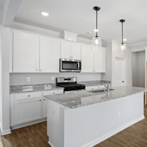 Stonegate Kitchen Interior shot with white features