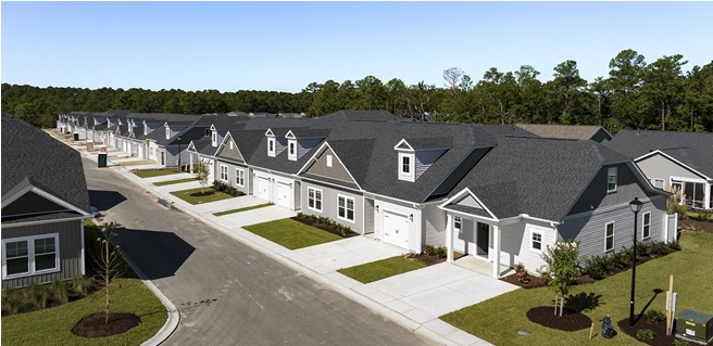 Streetscape of Park Ridge, a North Myrtle Beach BTR from Trilogy Investments Co