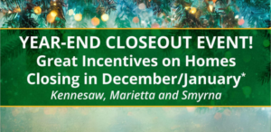 Traton Homes Cobb County Townhome Closeout Event promotional graphic