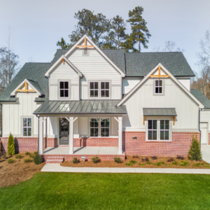 exterior of Arden on Lanier model home by Peachtree Residential in Cumming, GA