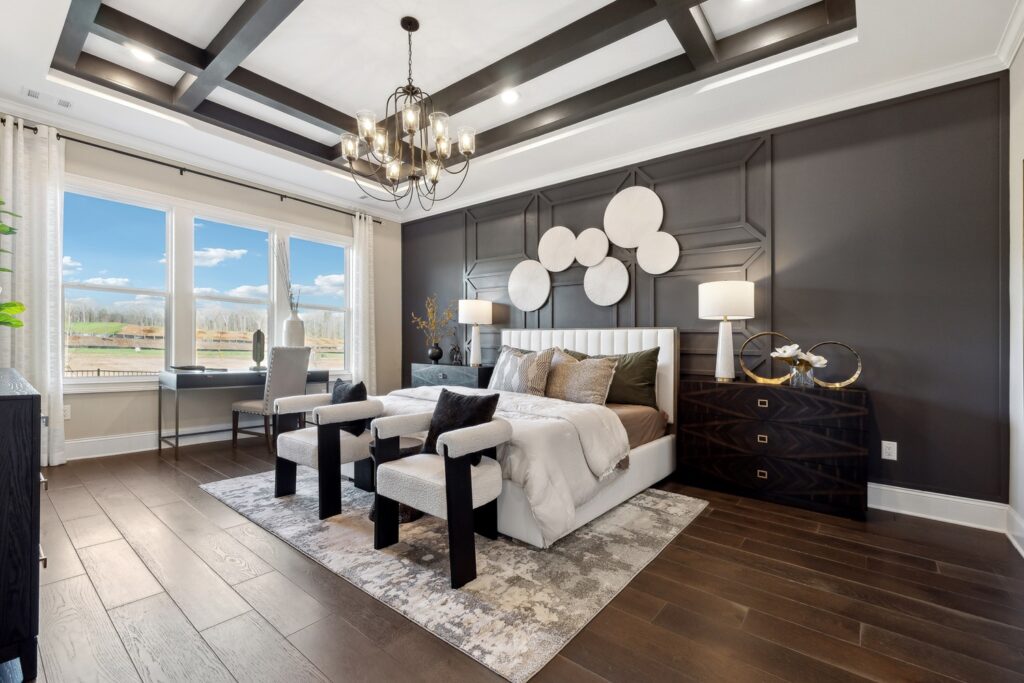 One of the standout features of the Paige model at Cresswind at Spring Haven is the strategic placement of the three bedrooms, providing privacy and tranquility to each space. This ensures that residents can enjoy their personal retreats after a long day.