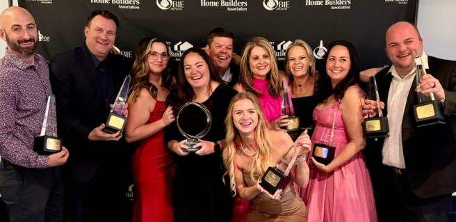David Weekley Homes team at 44th Annual OBIE Awards Ceremony