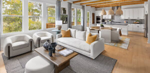 Living area with lots of natural light.